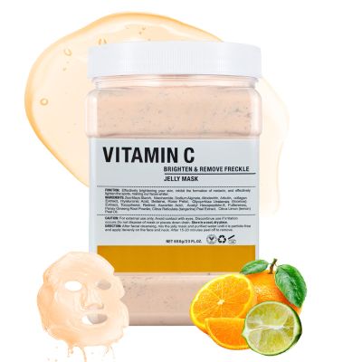 Jelly Mask Powder for Face, Hydrating & Moisturizing Peel-Off Jelly Face Mask, Professional DIY Spa Use, Deep Hydration & Glow, 23 fl oz (VC)
