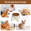 Slow-Feed Ceramic Non-Slip Dog Feeding Station with Stand view 4