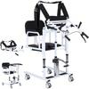 Hydraulic Patient Lift Transfer Chair with 180° Split Seat and Commode for Seniors and People with Disabilities view 1