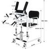 Hydraulic Patient Lift Transfer Chair with 180° Split Seat and Commode for Seniors and People with Disabilities view 2