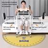 Hydraulic Patient Lift Transfer Chair with 180° Split Seat and Commode for Seniors and People with Disabilities view 4