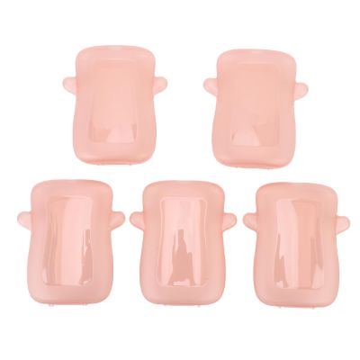 UPALDHOU Squeeze Pouch Holder for Food and Juice Boxes, Self-Feeding (Pink)