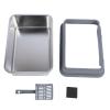 Stainless Steel Cat Litter Box, Dark Gray view 1