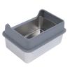 Stainless Steel Cat Litter Box, Dark Gray view 2