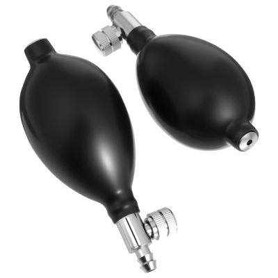 2-Pack Black Latex Inflation Bulbs for Blood Pressure Monitors