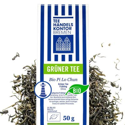 Organic Pi Lo Chun Loose-Leaf Green Tea, 50 g