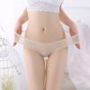 Generic Sheer Mesh Low-Rise Panties for Women, Cute Seamless Underwear (Beige, XL) view 3