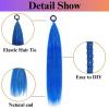 66 cm Pre-Stretched Braiding Hair Extensions, Synthetic Braiding Hair, Purple Strands, Easy Braids Hairpiece (Pink) view 2