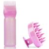 60 mL Hair Oil Applicator Bottle with Massage Comb, White view 1