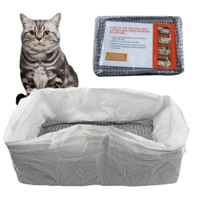 Disposable Cat Litter Box Liners with Drawstring, 47 x 36 x 17 cm