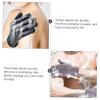 NOLITOY 2 Pairs Polyester Exfoliating Shower Gloves for Gentle Body Scrubbing view 3