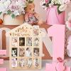 Newborn Picture Frame – First-Year Wooden Plaque, 16.5 x 13 view 3