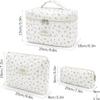 3-Piece Leopard Print Cosmetic Bag Set for Everyday Use and Travel view 2