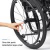 Wasd3Pods All-Terrain Ultralight Sports Wheelchair, Adult Wheelchair, Adjustable Footrest and Seat Height, Foldable, Easy to Disassemble, 100 kg Capacity, 38 cm-B view 4