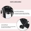 CFMAIF Self-Propelled Aluminum Wheelchair with Removable Footrests, 40 cm Seat, Black view 3