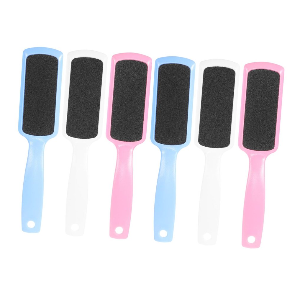 Homoyoyo 6-Piece Double-Sided Foot Files, Coarse and Fine Plastic Files for Callus Removal and Cracked Heel Care