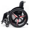 Sunyongfly Lightweight Aluminum Alloy Sport Wheelchair, Foldable, with Quick-Release Wheels and Detachable Footrests (Seat Width: 40 cm, B) view 2