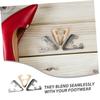 6 Pairs of Iron Metal Shoe Tips for High Heels view 3