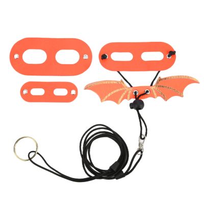 Kikumi Leather Reptile Lizard Harness and Leash with Adjustable Wings, Orange
