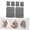 FONDOTIN 6-Count Microfiber Facial Gloves for Gentle Makeup Removal view 2
