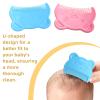 Baby Shampoo Brush Set, 2 Massage Shampoo Brushes + 4 Cartoon Baby Combs, Gentle Scalp Massage, Blue/Pink, 6-Piece Set for Newborns and Toddlers view 2