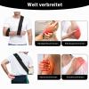 flintronic Universal Arm Sling, Adjustable 180 cm, Lightweight Shoulder Sling, Cuttable, Black view 4