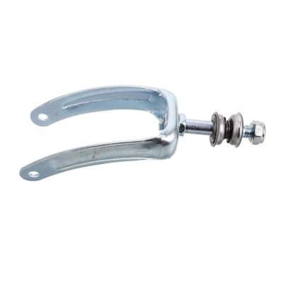 Anneome Steel Front Wheel Fork with Bearing for Electric and Manual Wheelchairs, Silver