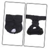 TOGEVAL Washable Reusable Dog Diaper Pants, Black, Size S view 3