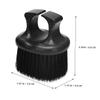 2-Pack Portable Beard Brushes with Bristles, Black view 2