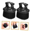 2-Pack Portable Beard Brushes with Bristles, Black view 3