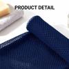 African Exfoliating Net Sponge, Long Knotted Shower Scrubber, Stretchable to 160 cm, Dark Blue view 3