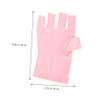 LIFKOME 2 Pairs Fingerless UV Manicure Gloves, Breathable Cotton Nail Art Gloves view 4