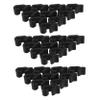 Garneck 40 Pack Black Plastic Clips for Wire Cages view 1