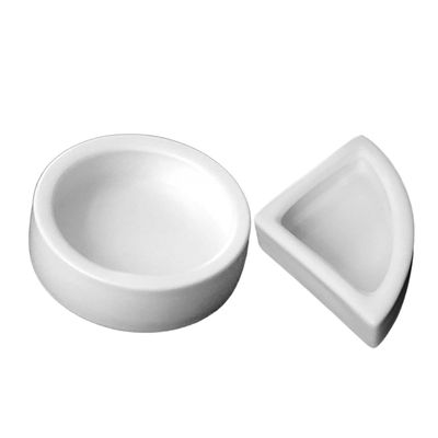BCOATH Ceramic Reptile Feeding Bowls, White, Smooth, Easy to Clean