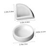 BCOATH Ceramic Reptile Feeding Bowls, White, Smooth, Easy to Clean view 2