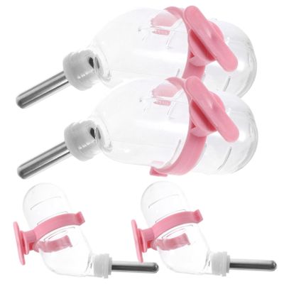 LIGHTAOTAO 4-Pack Hanging Stainless Steel Hamster Water Bottles 60ml