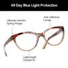 ZENOTTIC Stylish Reading Glasses for Women - Brown 2.75x view 4