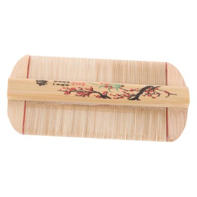 LOLIPPYY Double-Sided Bamboo Comb for Lice and Dandruff Removal