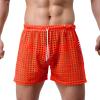 VgguDoe Men's Sexy Mesh Thong Underwear, Orange, L view 2