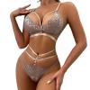 Women's Sexy Lace Lingerie Set, Gray, L view 1