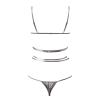 Women's Sexy Lace Lingerie Set, Gray, L view 4