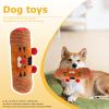 Tiger-Shaped Squeaky Dog Toy for Indoor Play view 2