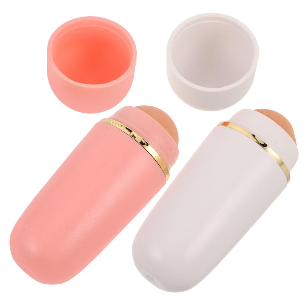 GALPADA 2-Piece Reusable Volcanic Stone Oil-Absorbing Facial Roller
