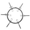 WreGmgg Male Adjustable Internal Stainless Steel Fitness Training Tool Accessory, Multifunctional, Suitable for High-Intensity Indoor Training, Couple's Gift (Six) - D11 view 3