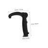 minkissy 2-Piece Plastic Ball Grips for Trekking Poles, Black Replacement Handles view 2
