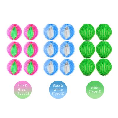 Fafeicy 6-Pack Pet Hair Remover Laundry Dryer Balls, Reusable, Type 2