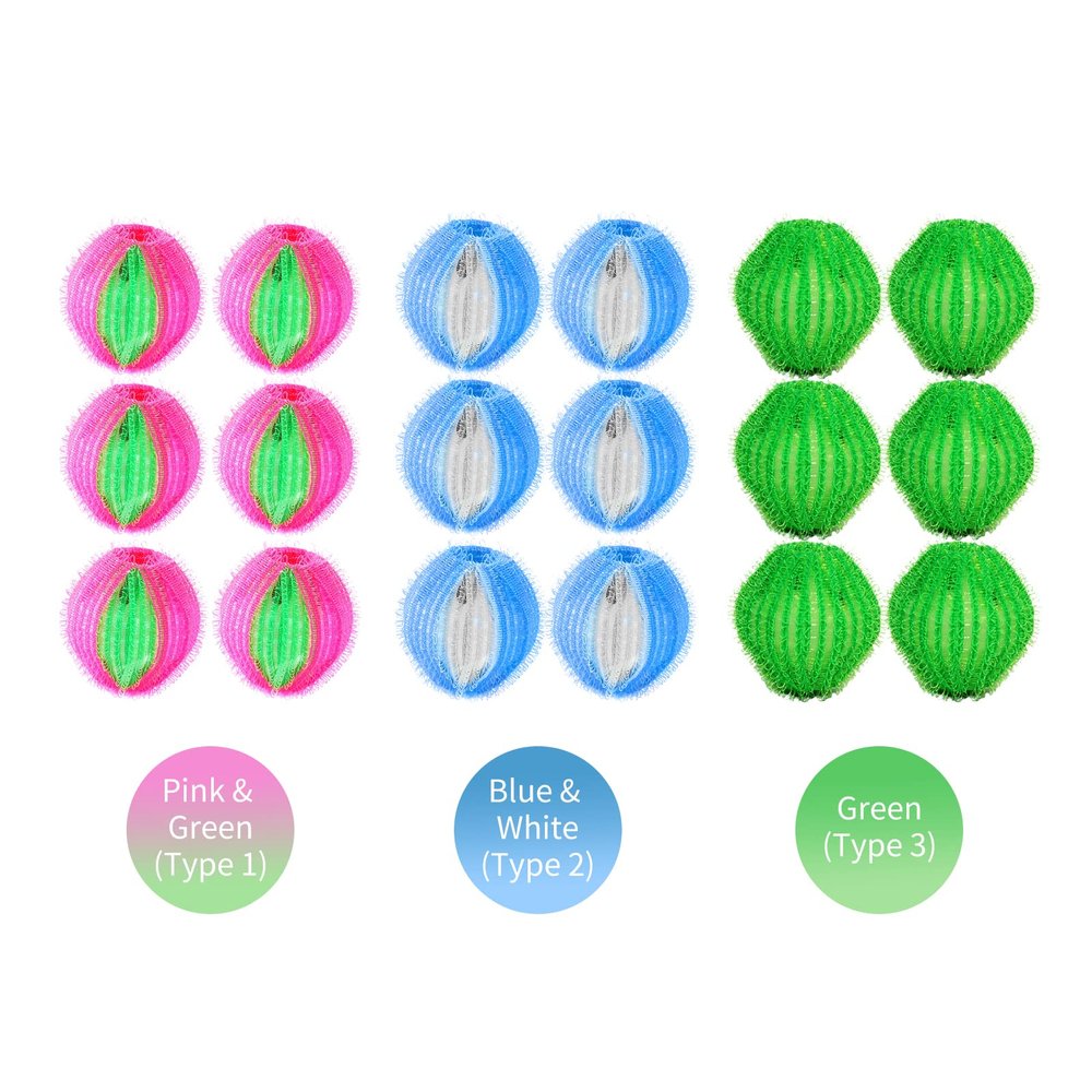 Fafeicy 6-Pack Pet Hair Remover Laundry Dryer Balls, Reusable, Type 2