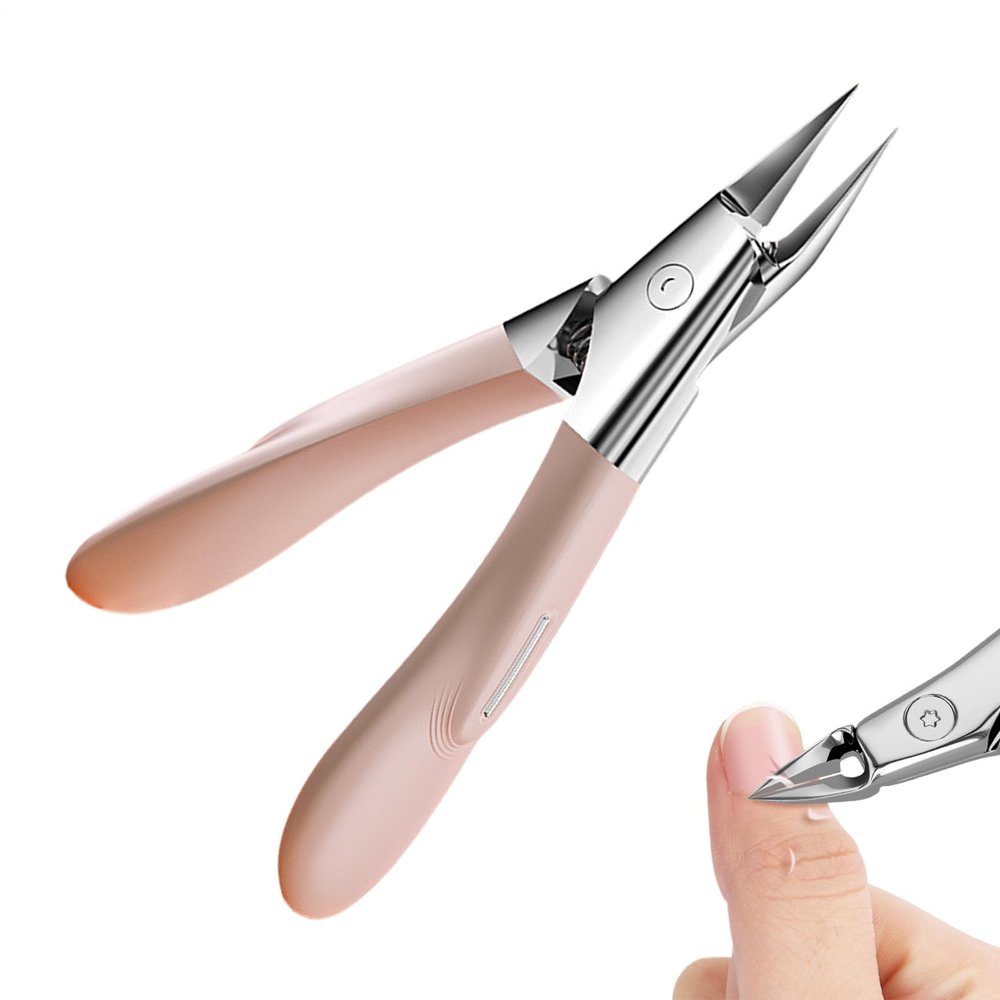 Stainless Steel Toenail Nippers, Precision Ergonomic Cutter