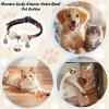Cat Collar with Cedar Wood Beads view 4