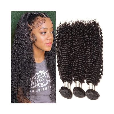 1/3/4 Bundles Brazilian Remy Kinky Curly Human Hair Extensions (26, 26, 26)